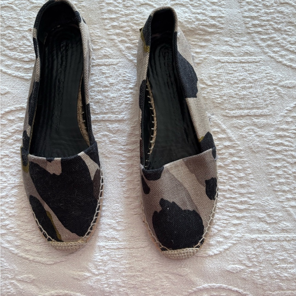 Burberry Black and Gray Espadrilles